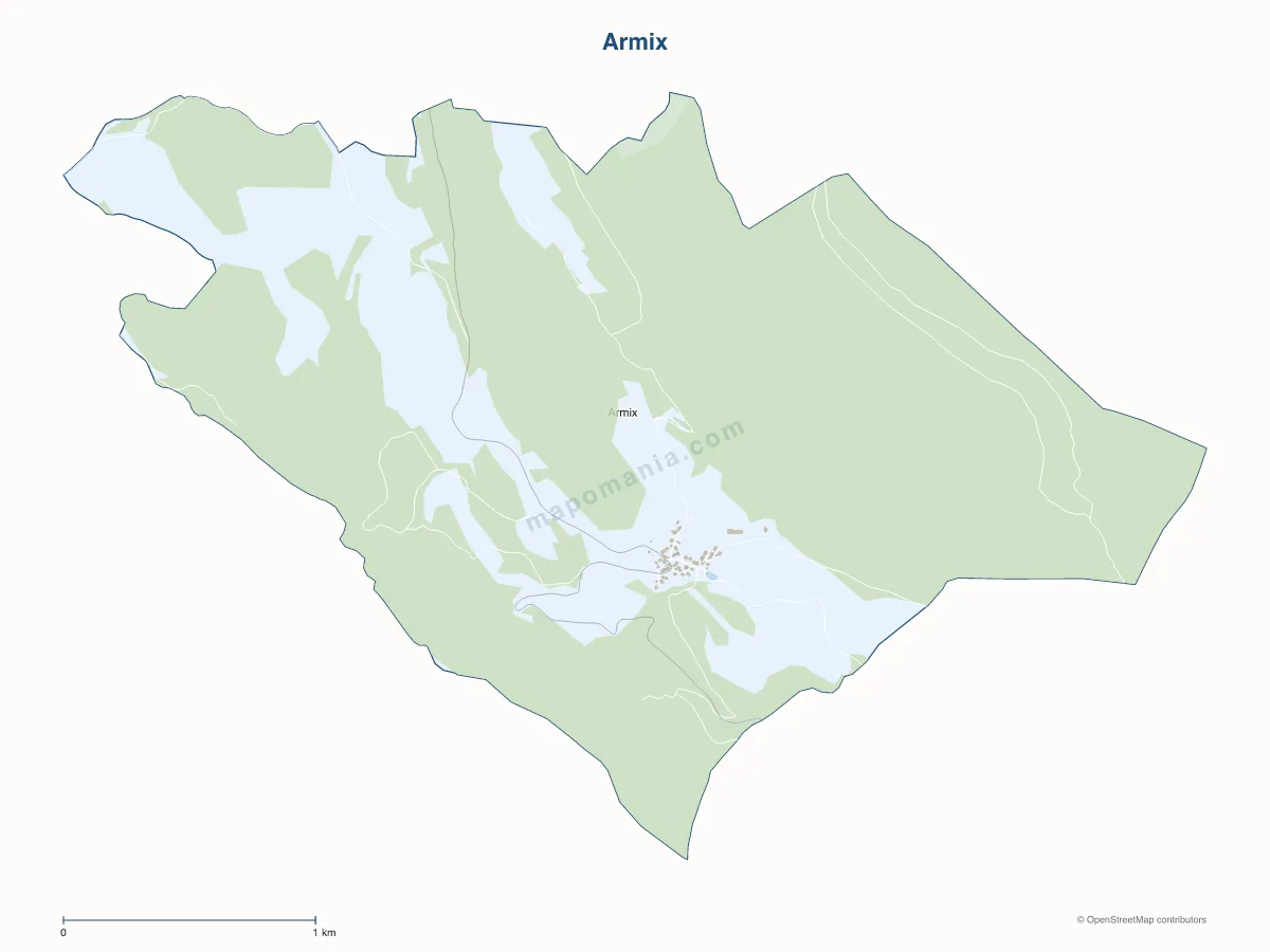 Carte de Armix à personnaliser