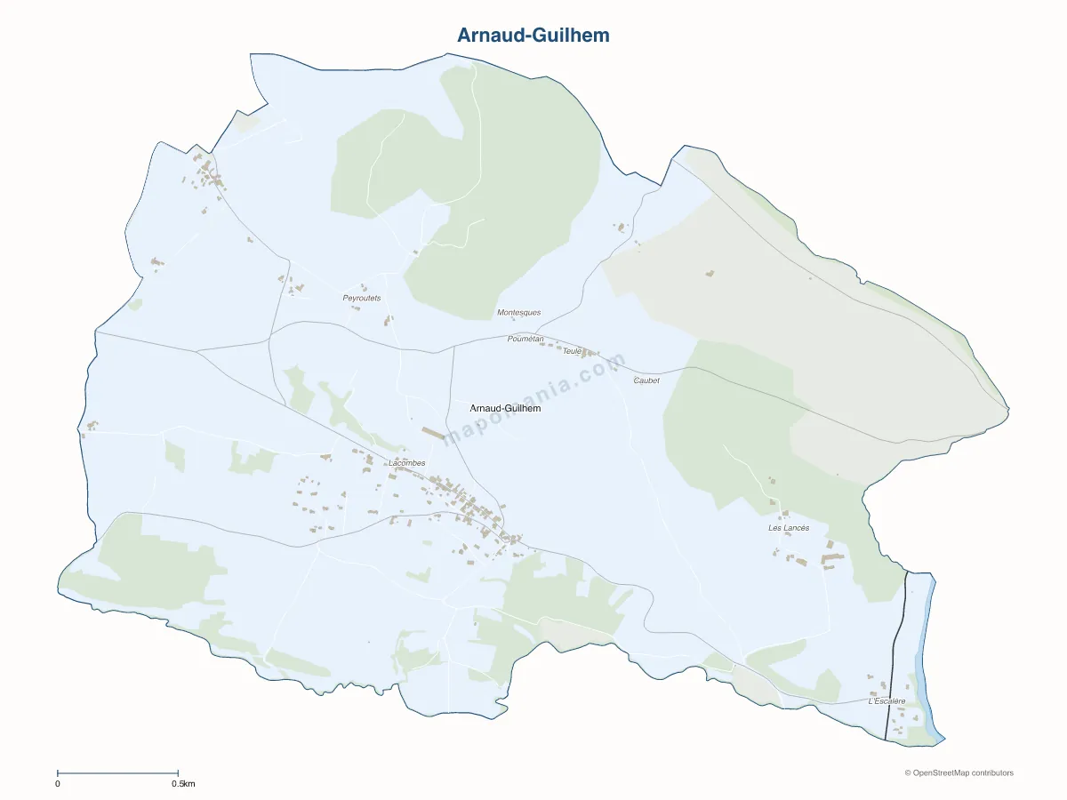 Carte de Arnaud-Guilhem à personnaliser