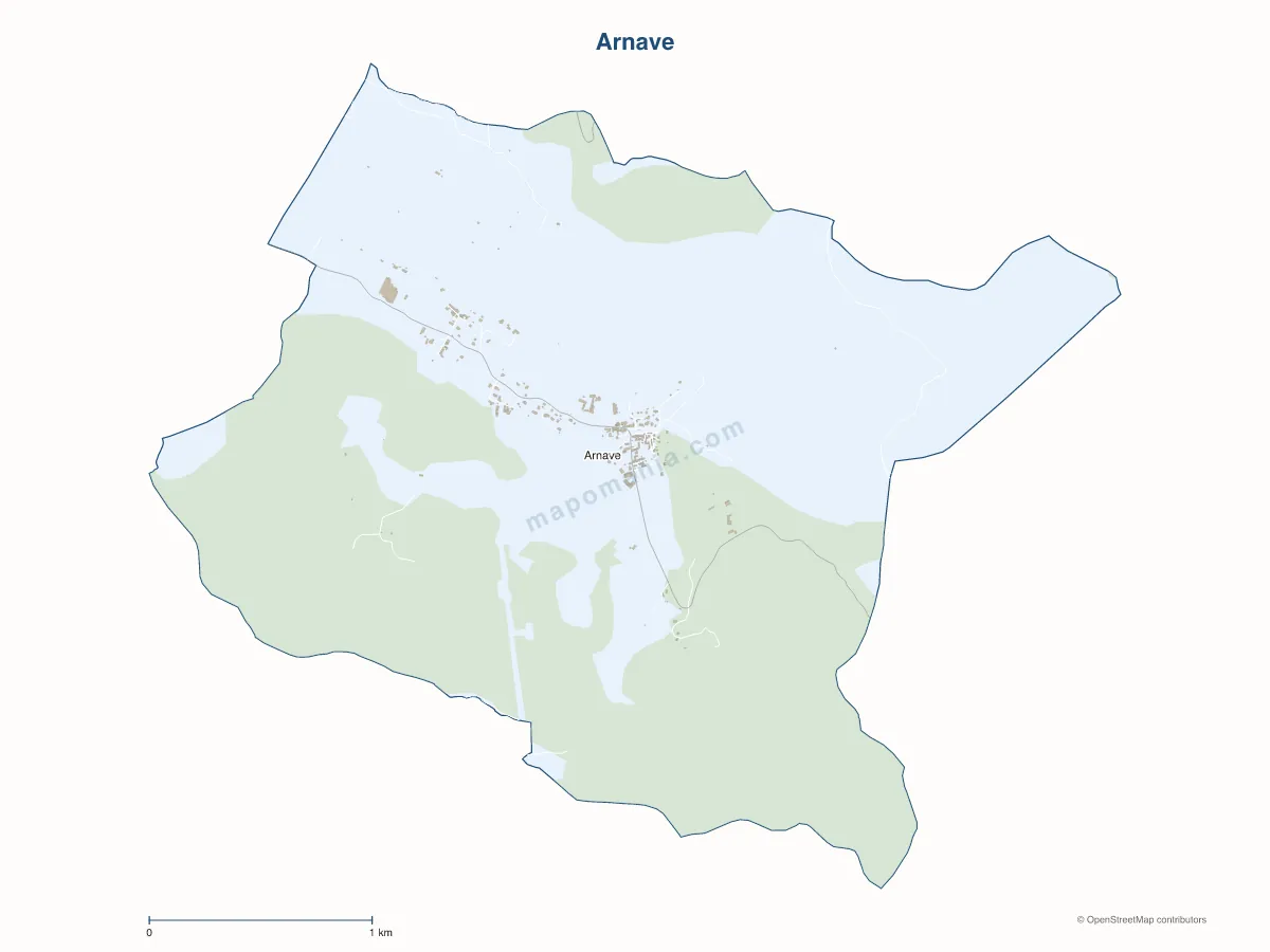 Carte de Arnave à personnaliser