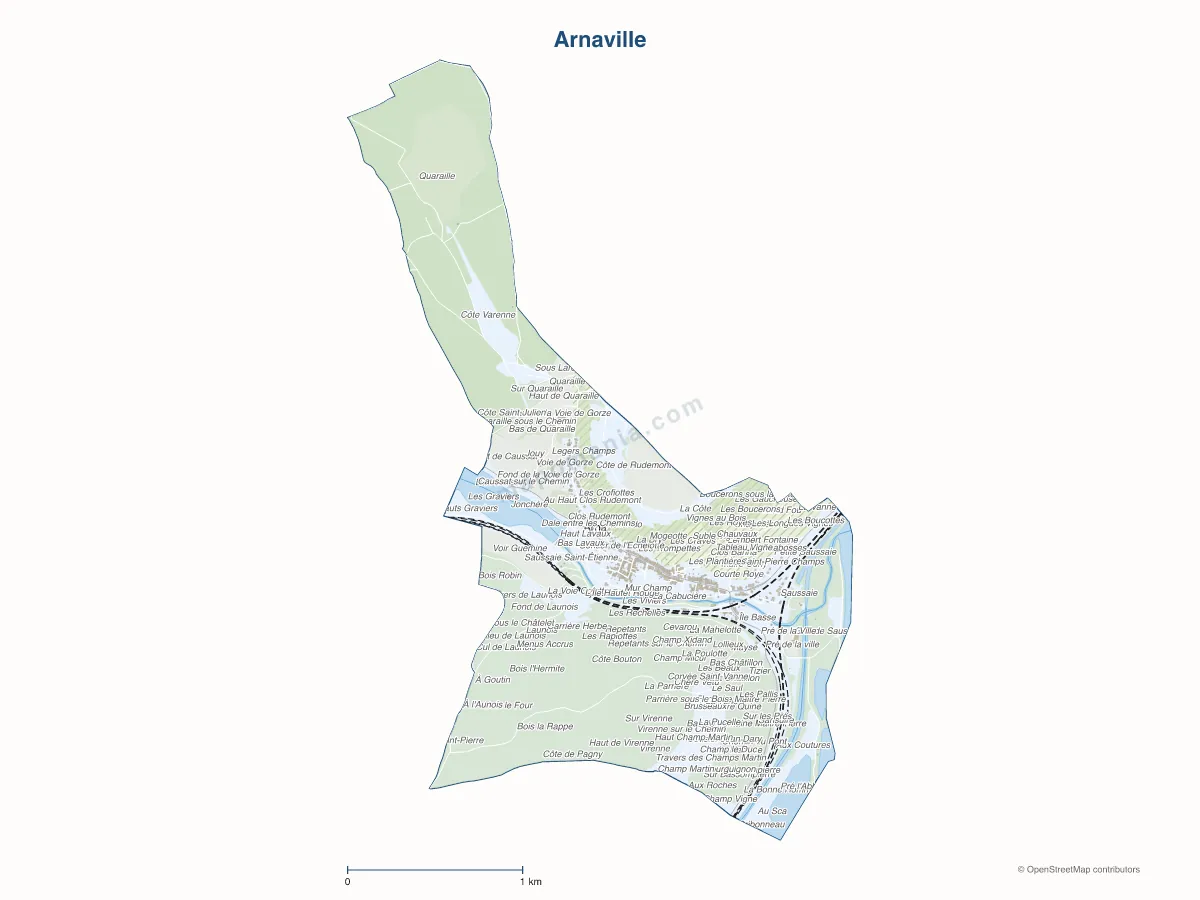 Carte de Arnaville à personnaliser