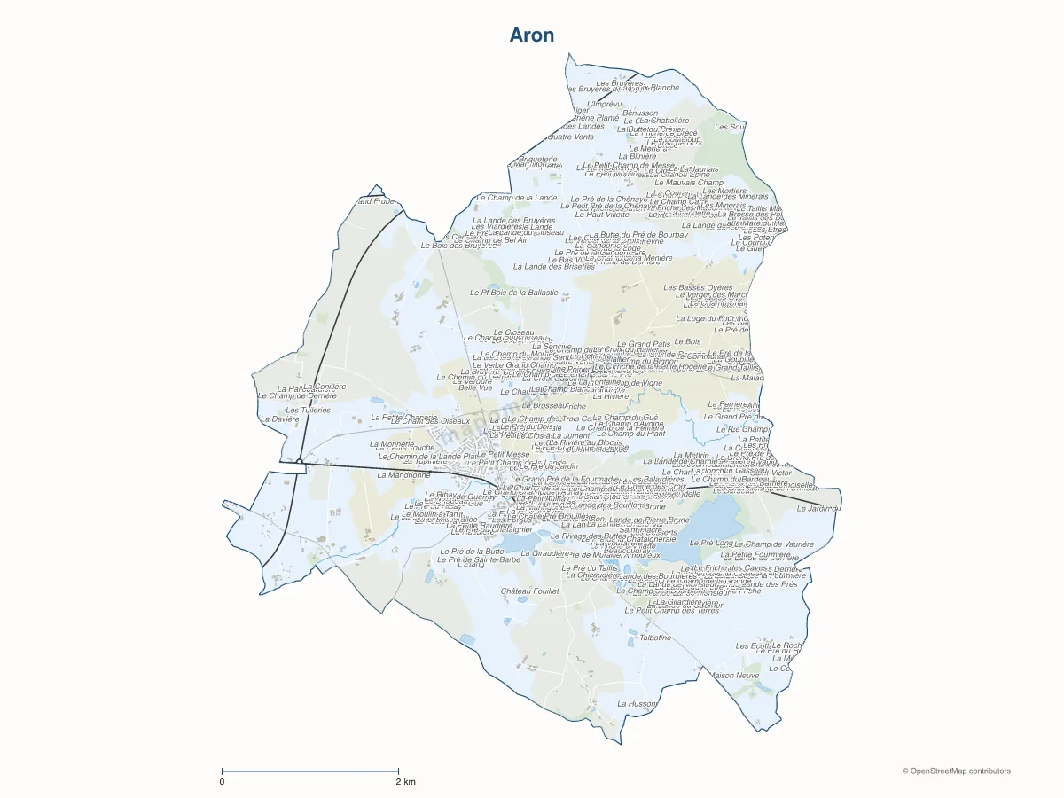 Carte de Aron à personnaliser