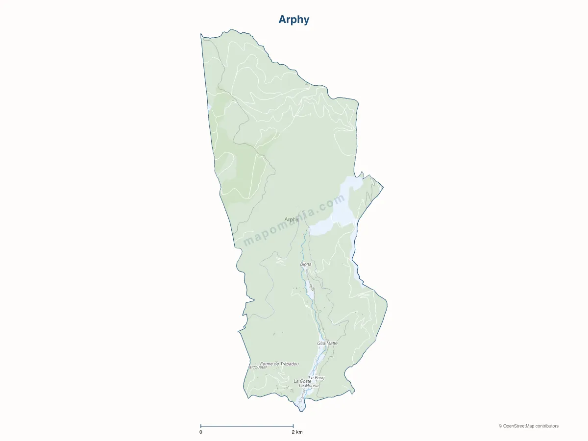 Carte de Arphy à personnaliser