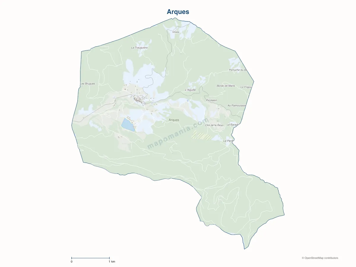 Carte de Arques à personnaliser