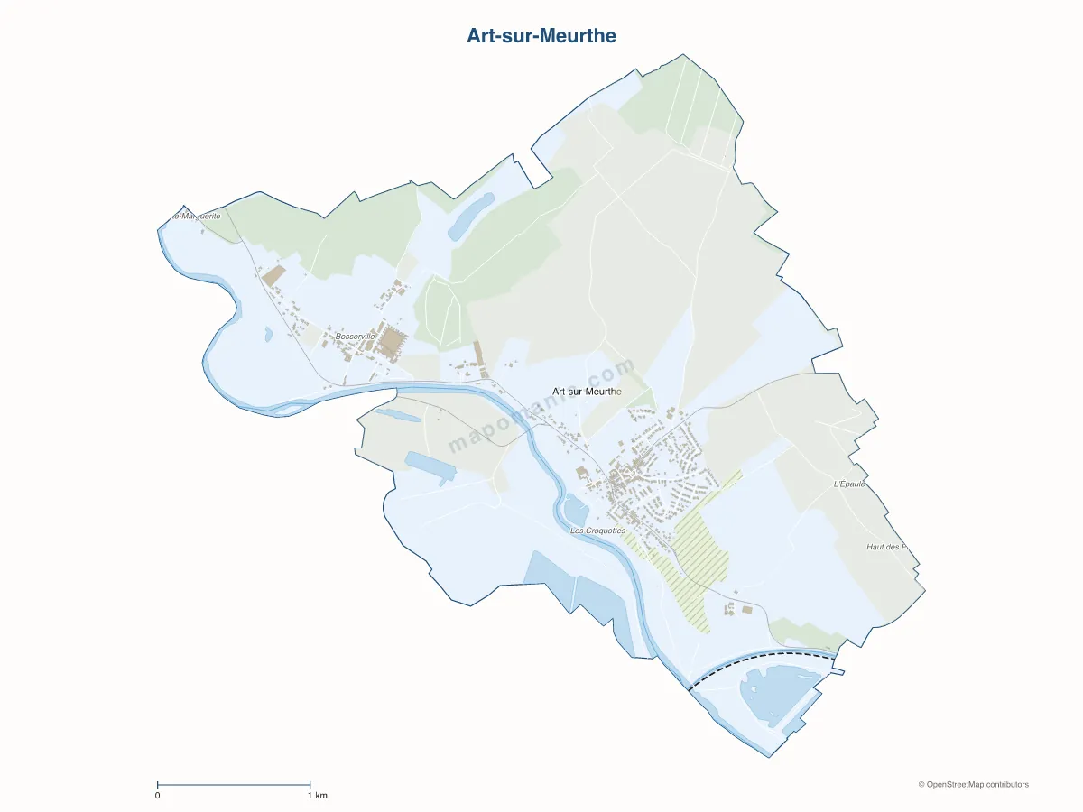 Carte de Art-sur-Meurthe à personnaliser