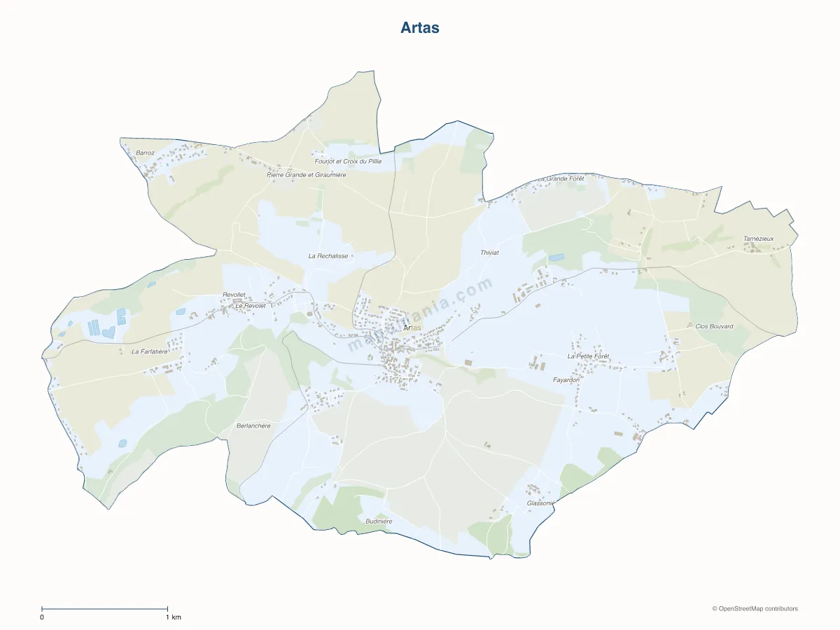 Carte de Artas à personnaliser