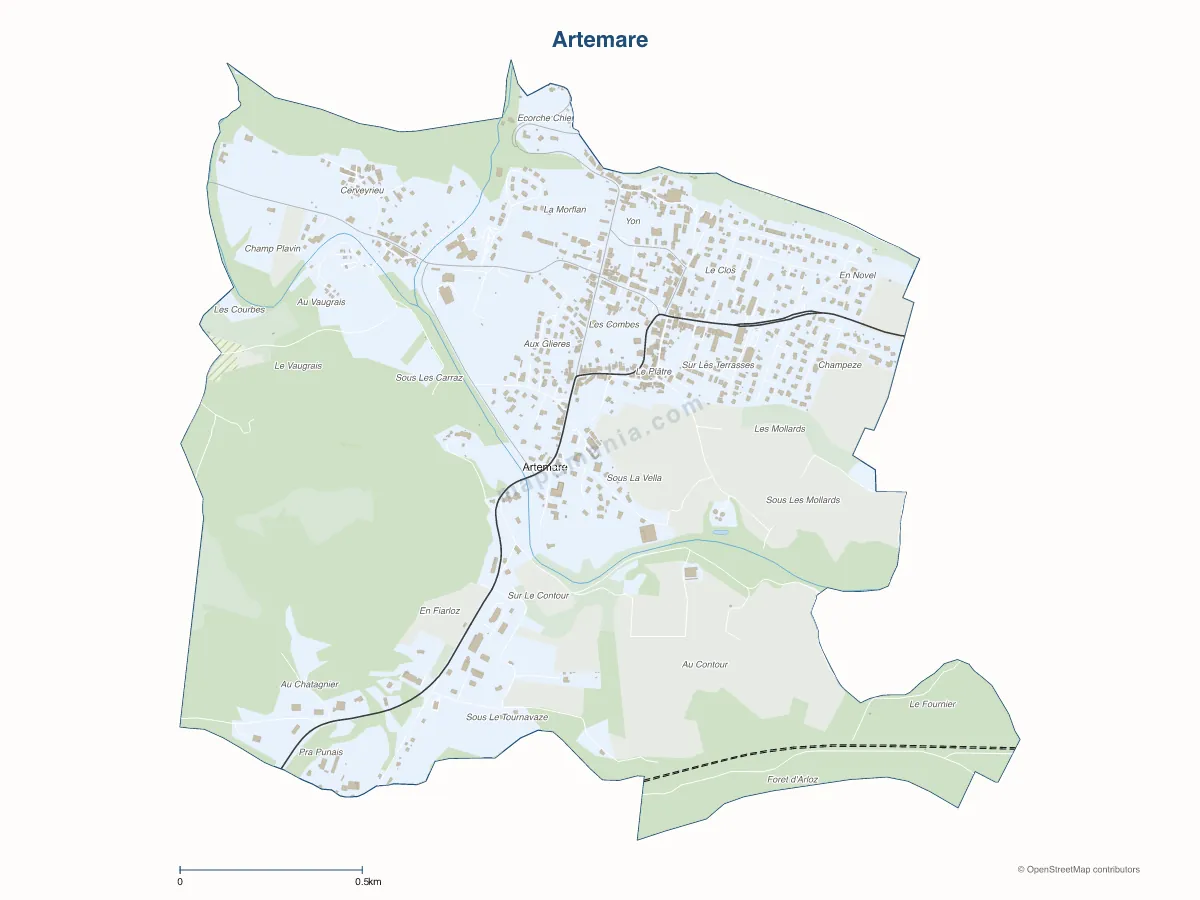 Carte de Artemare à personnaliser