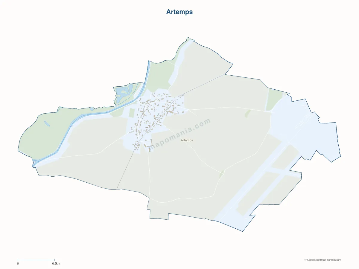 Carte de Artemps à personnaliser