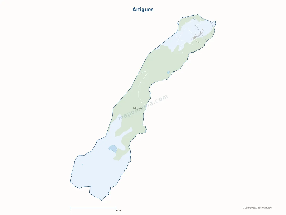 Carte de Artigues à personnaliser