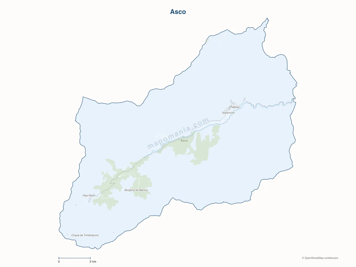Carte de Asco à personnaliser