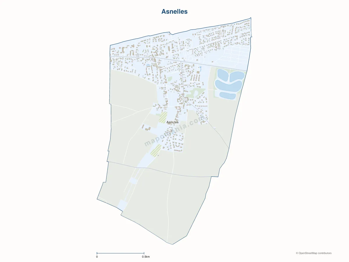 Carte de Asnelles à personnaliser