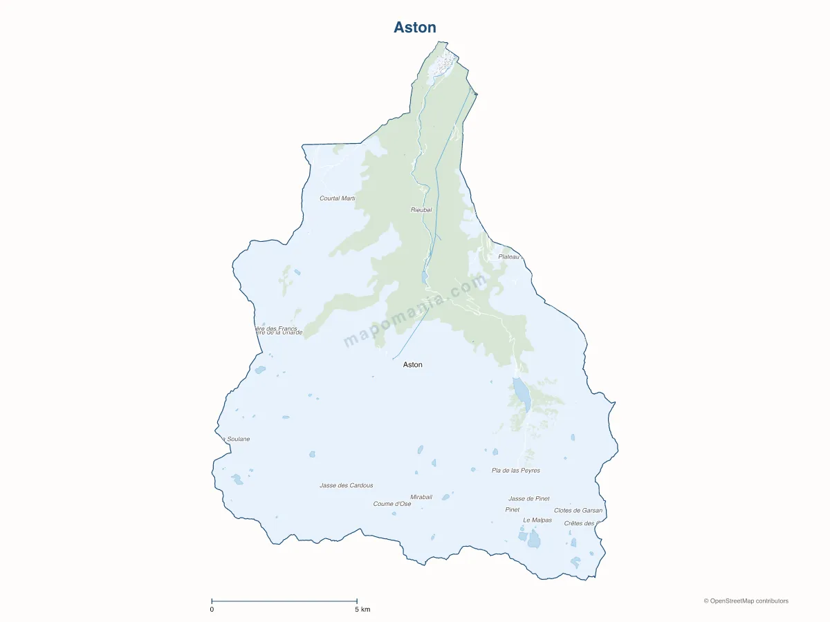 Carte de Aston à personnaliser