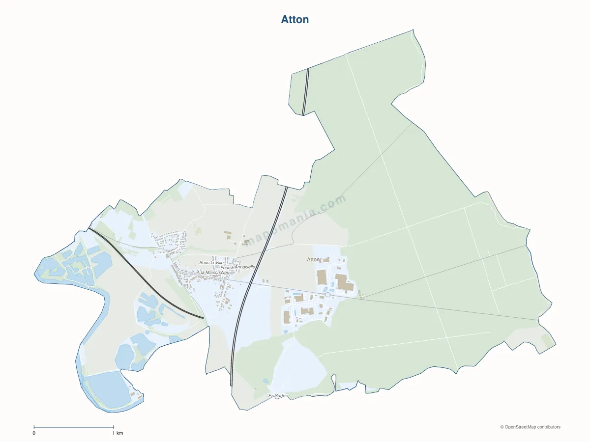 Carte de Atton à personnaliser