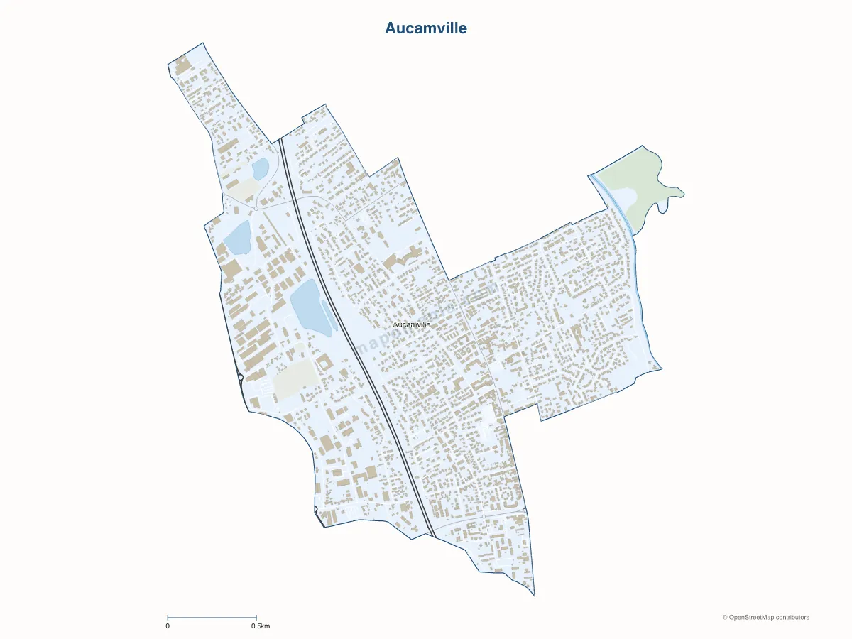 Carte de Aucamville à personnaliser