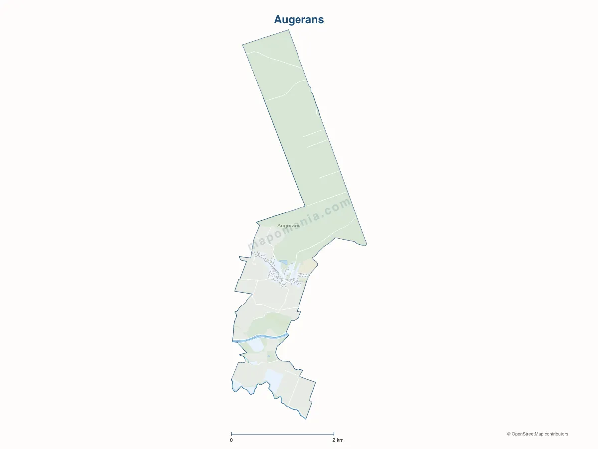 Carte de Augerans à personnaliser