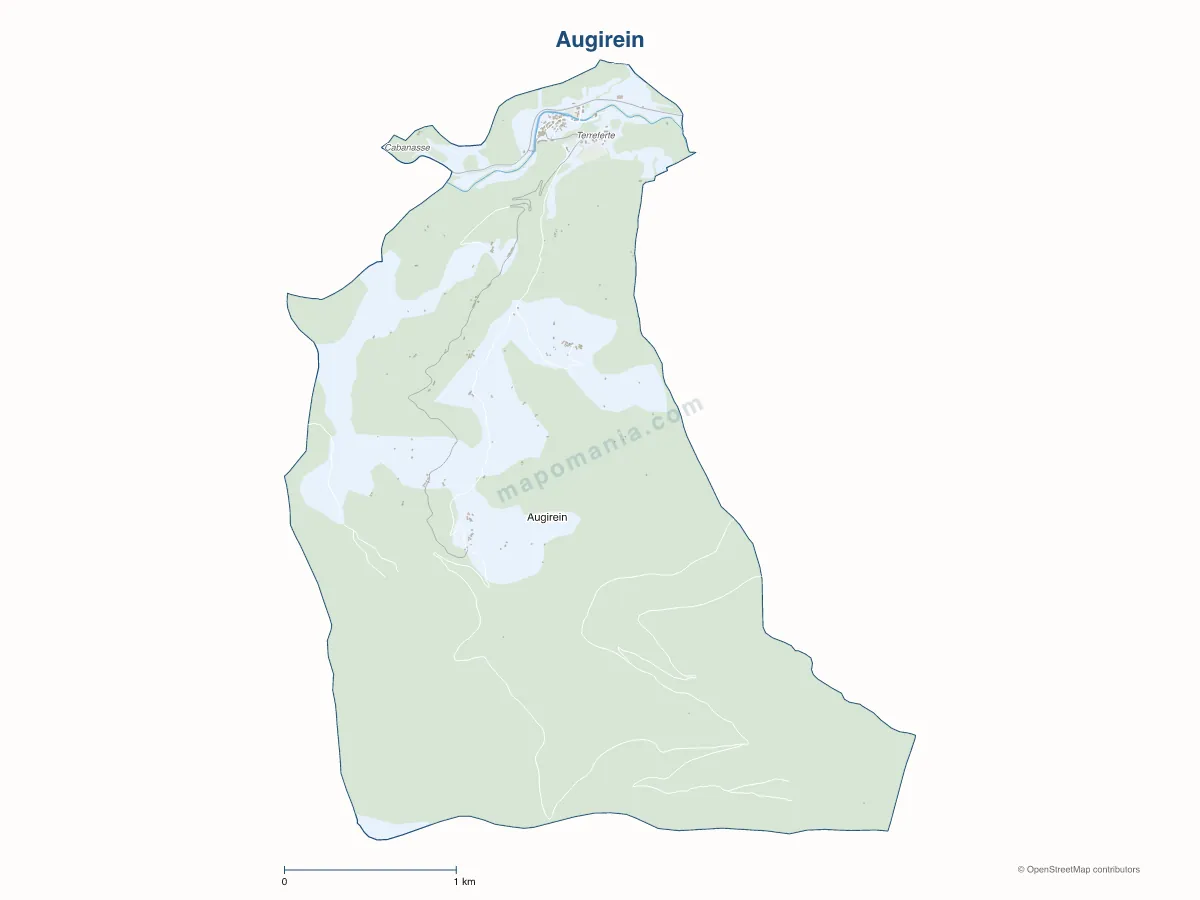 Carte de Augirein à personnaliser