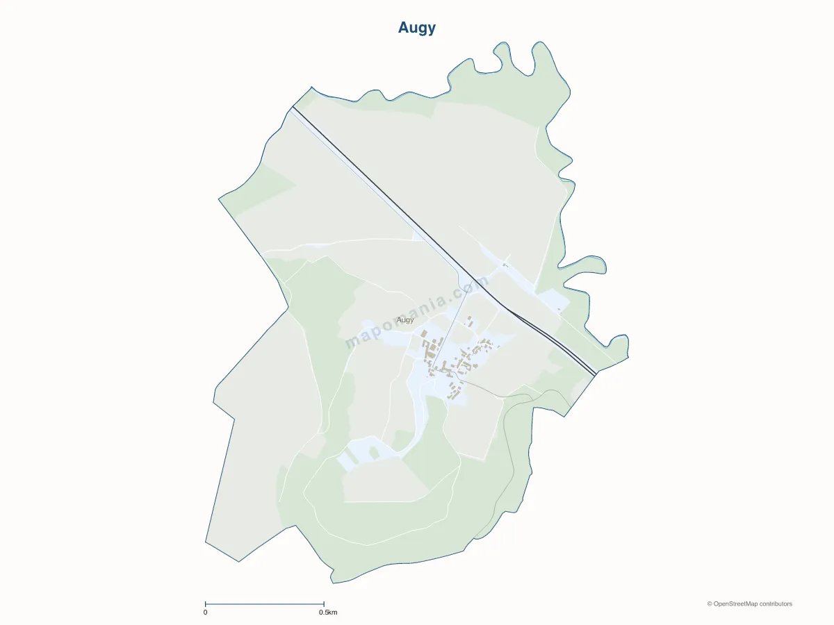 Carte de Augy à personnaliser