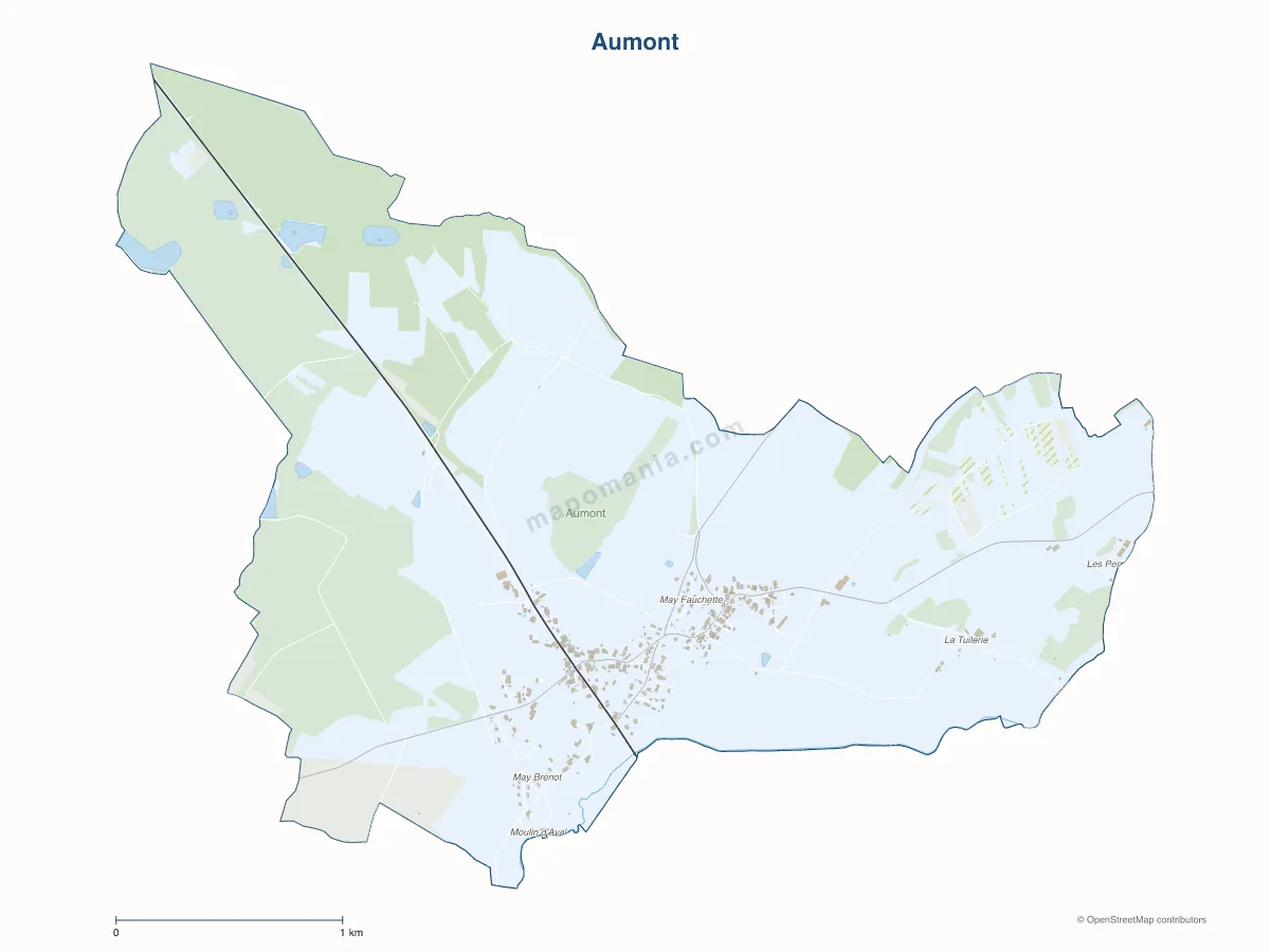Carte de Aumont à personnaliser