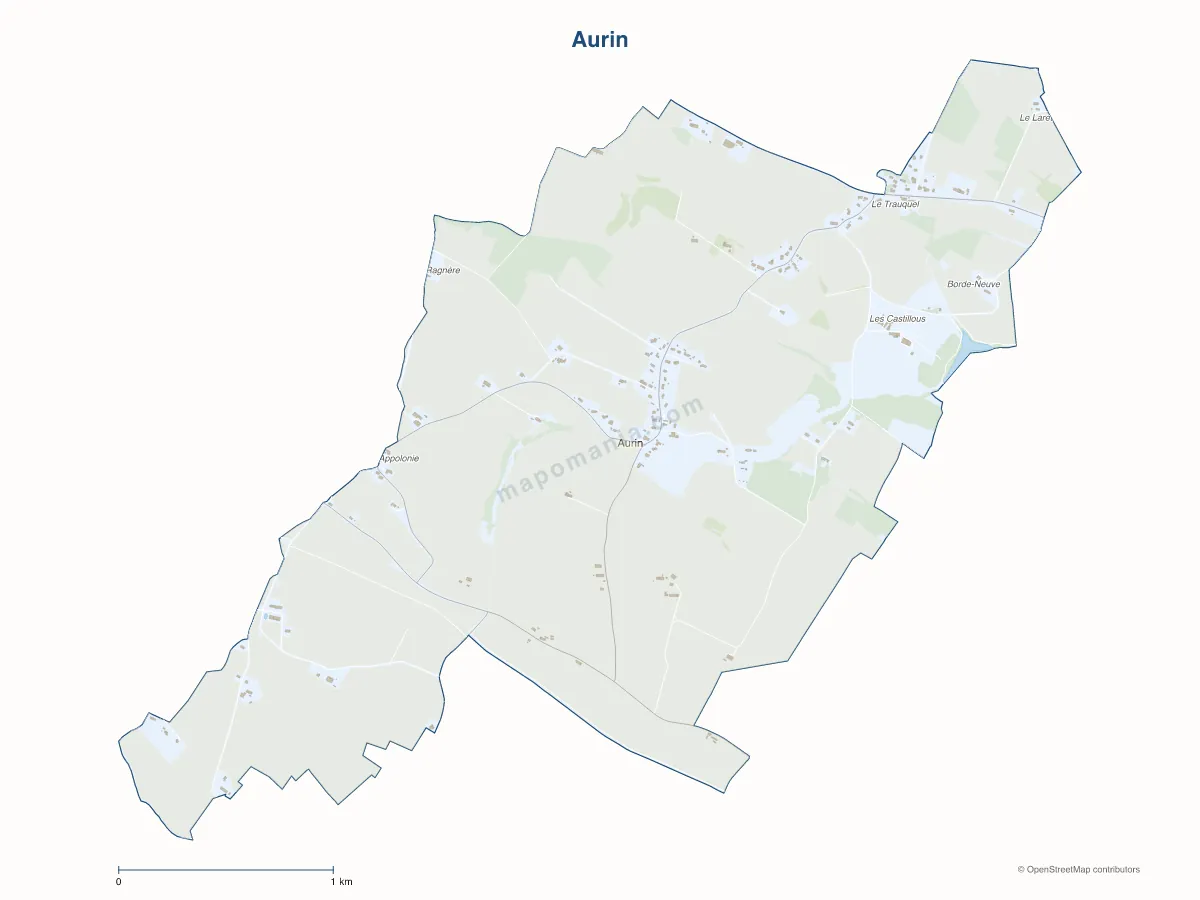 Carte de Aurin à personnaliser