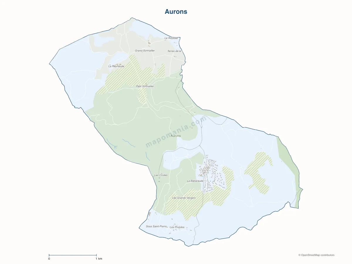 Carte de Aurons à personnaliser