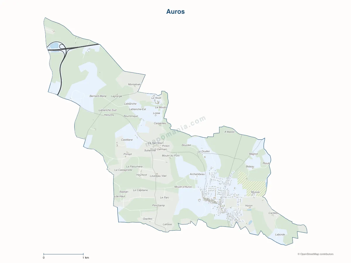 Carte de Auros à personnaliser