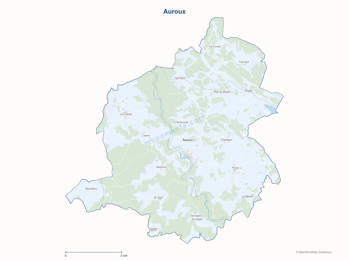 Carte de Auroux à personnaliser