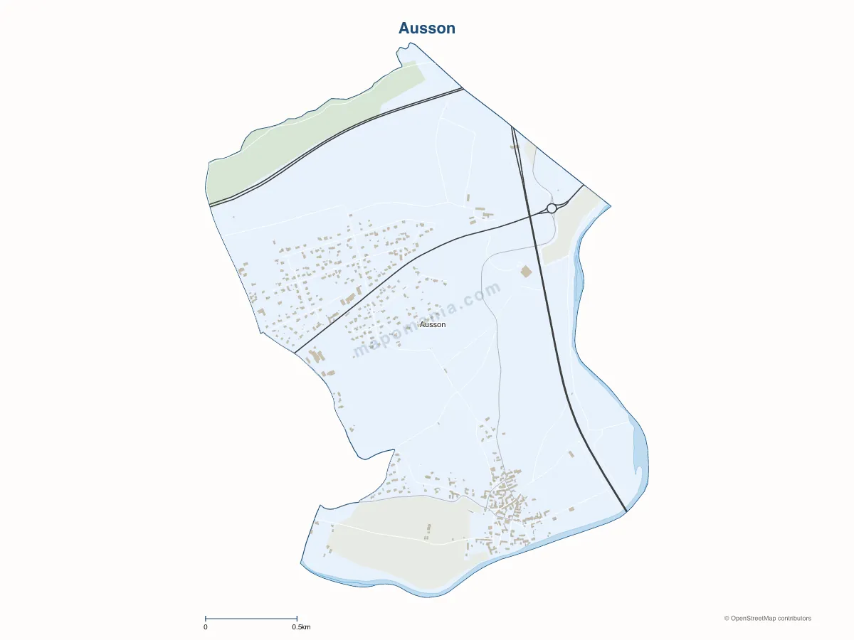 Carte de Ausson à personnaliser