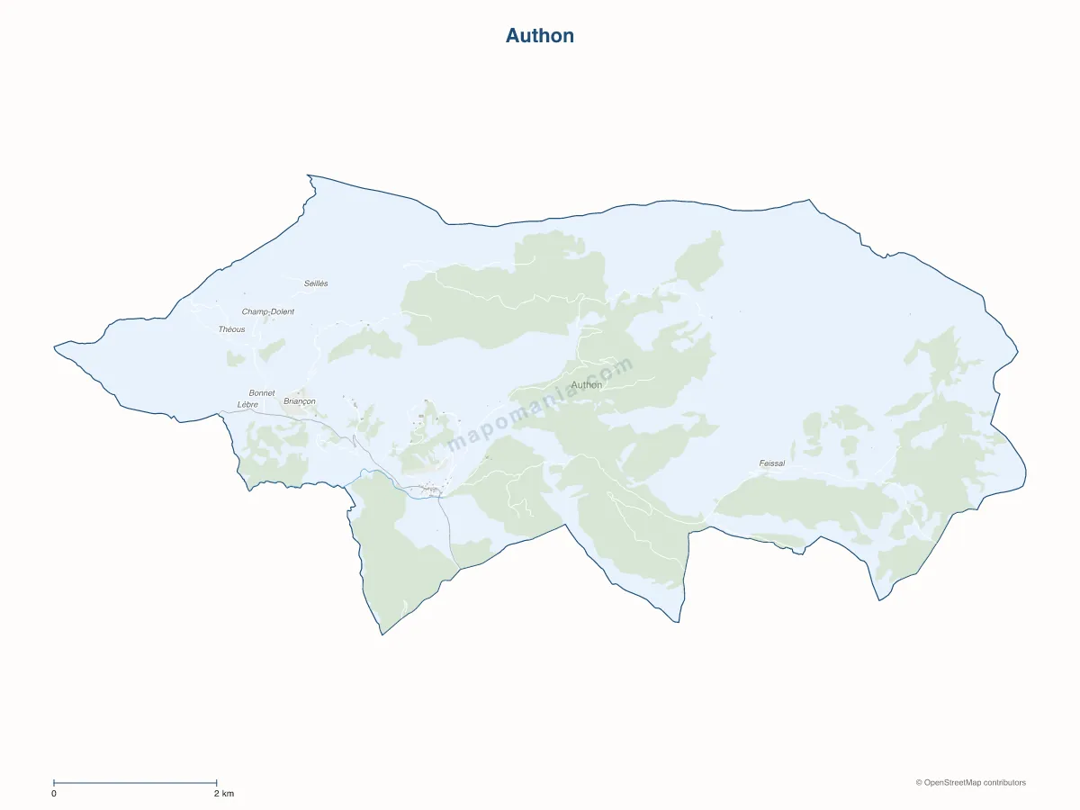Carte de Authon à personnaliser