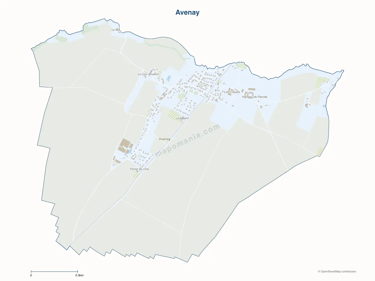 Carte de Avenay à personnaliser