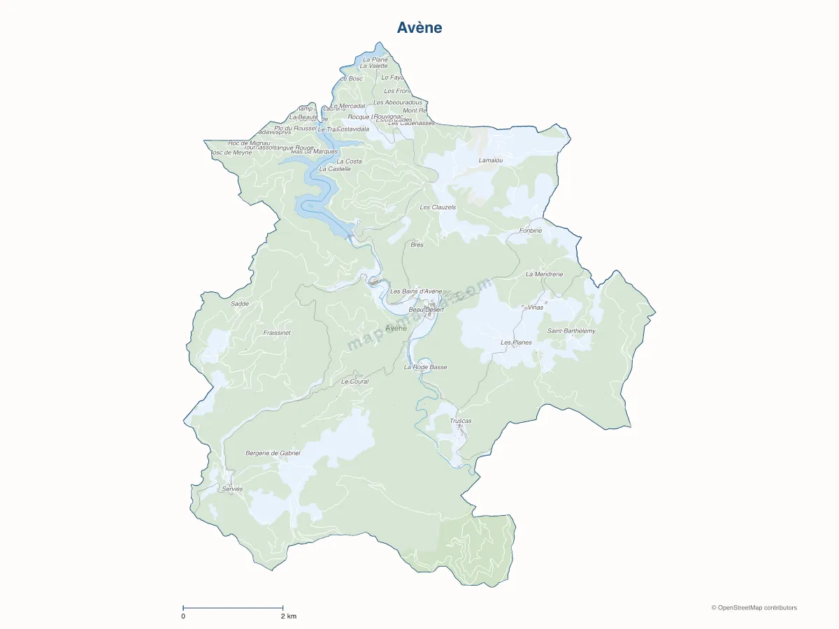 Carte de Avène à personnaliser
