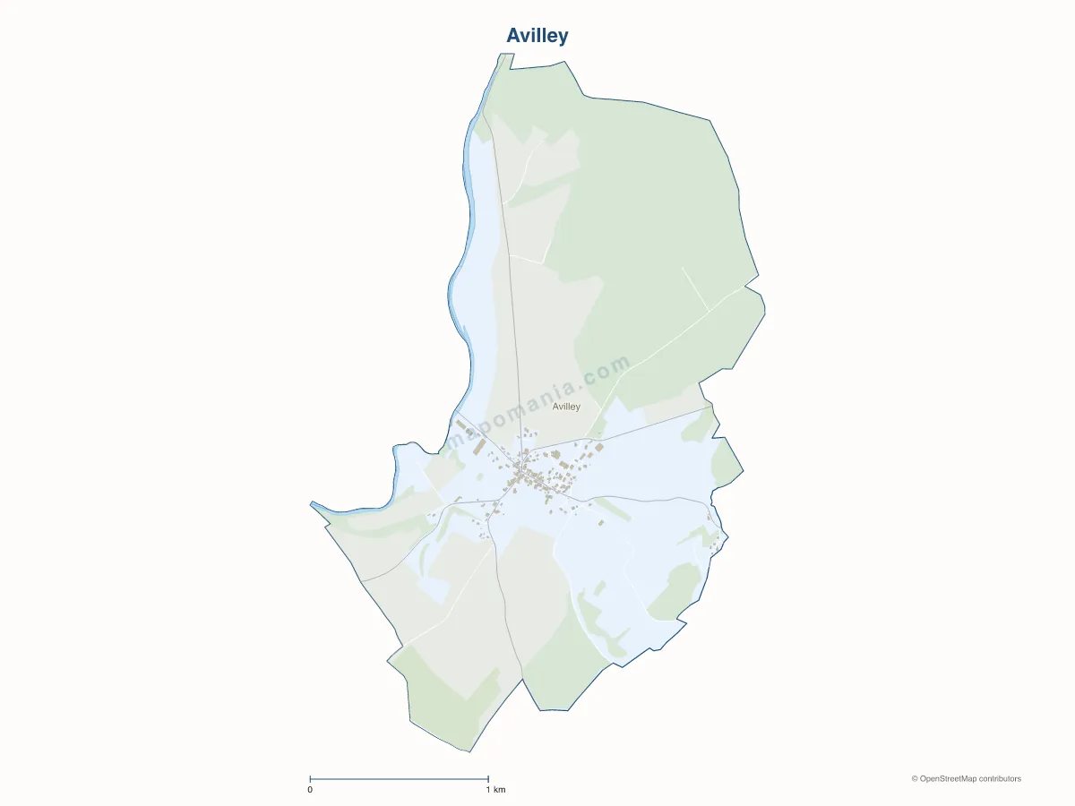 Carte de Avilley à personnaliser