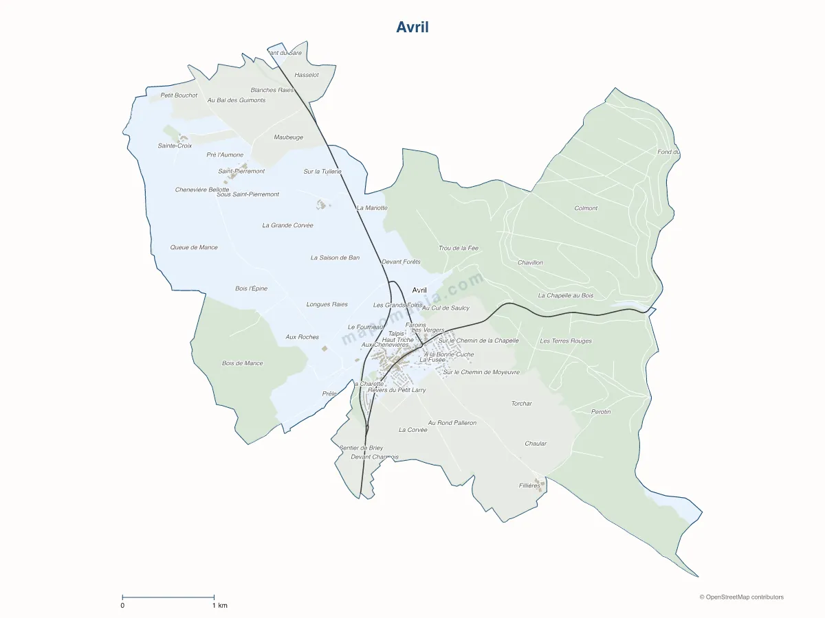 Carte de Avril à personnaliser