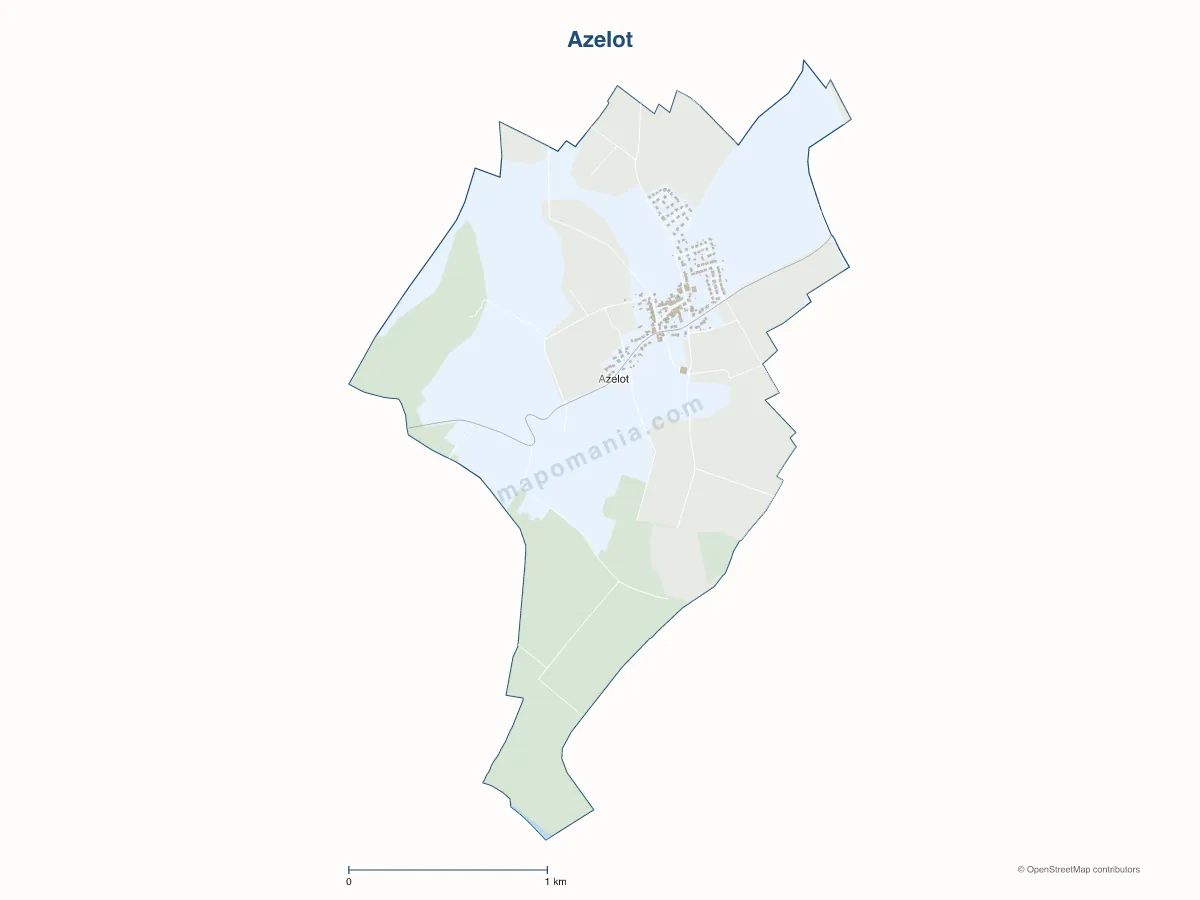 Carte de Azelot à personnaliser