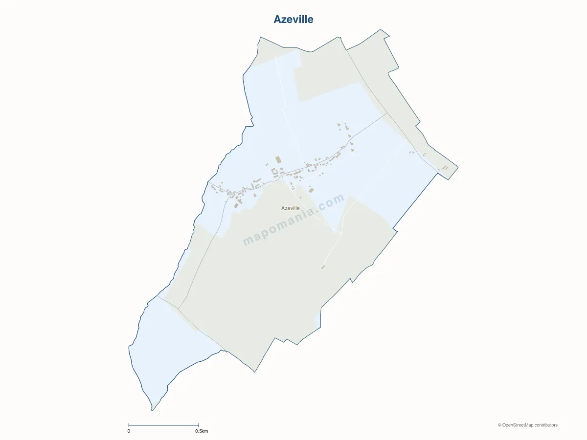 Carte de Azeville à personnaliser