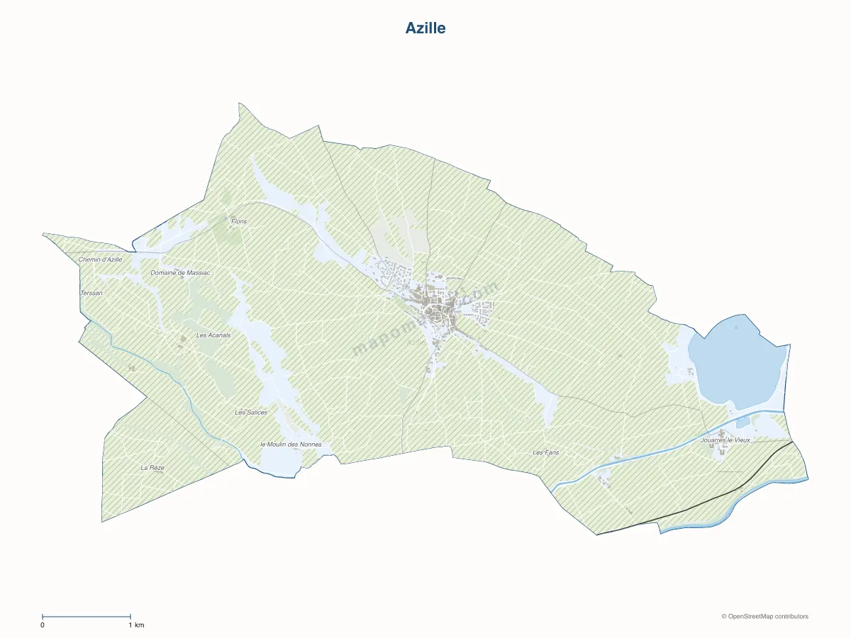 Carte de Azille à personnaliser