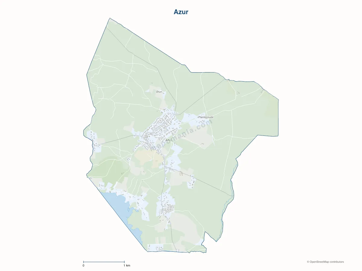 Carte de Azur à personnaliser