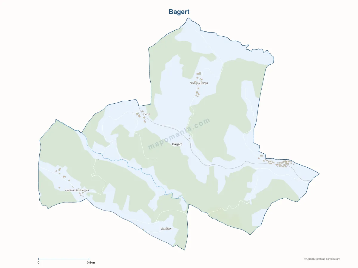 Carte de Bagert à personnaliser
