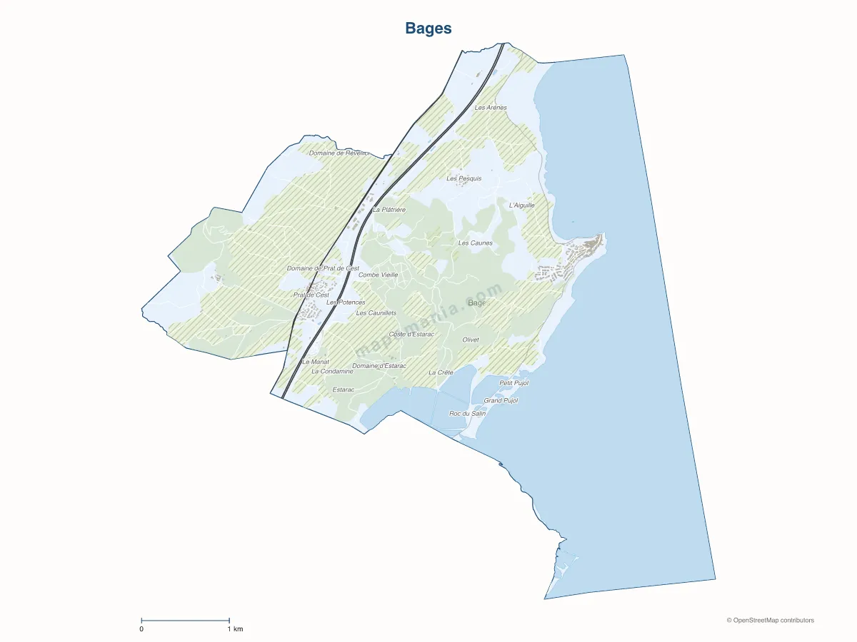Carte de Bages à personnaliser