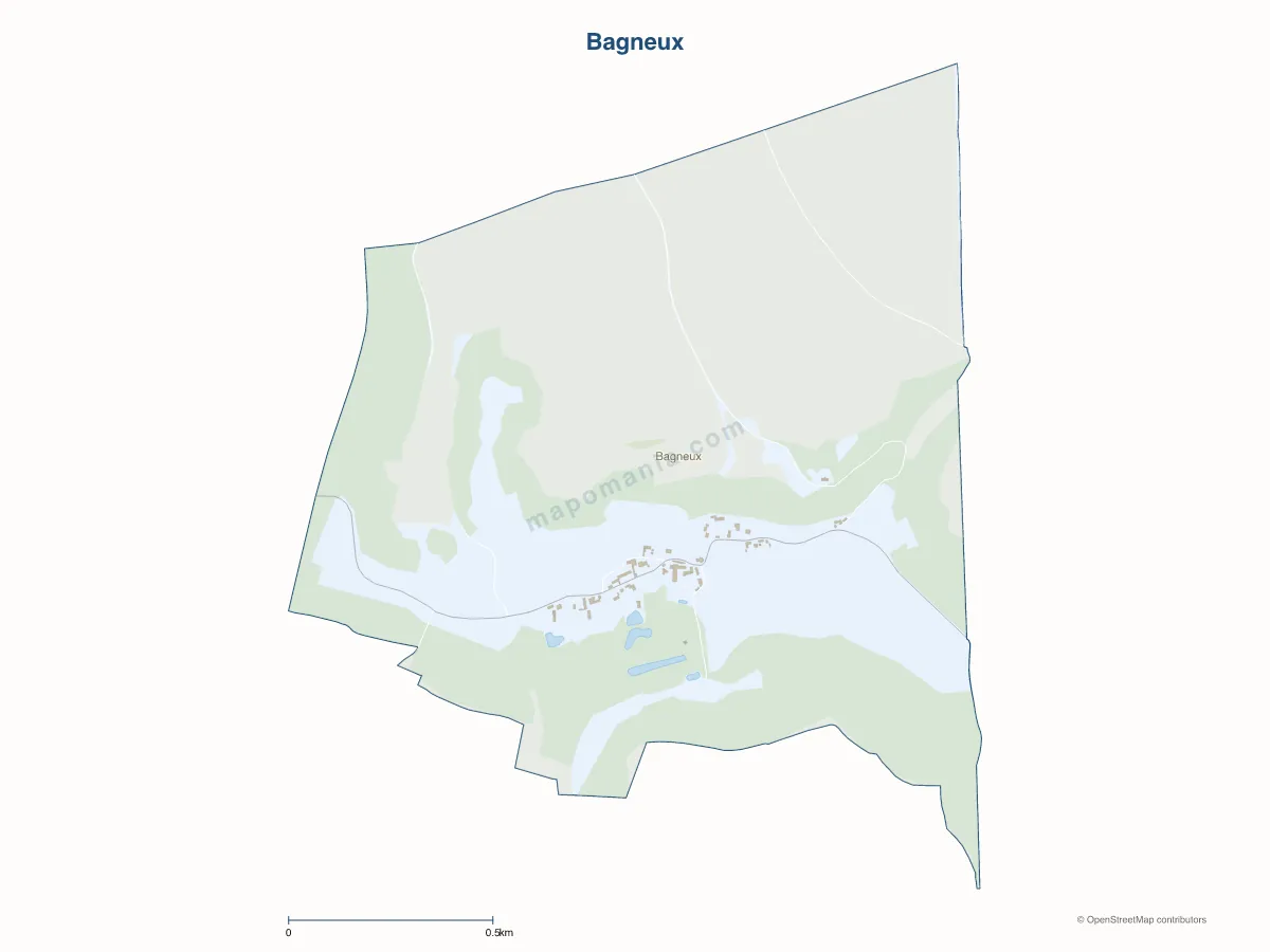 Carte de Bagneux à personnaliser