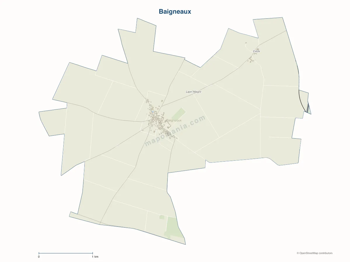 Carte de Baigneaux à personnaliser