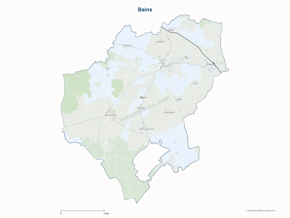 Carte de Bains à personnaliser