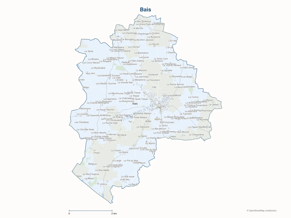 Carte de Bais à personnaliser
