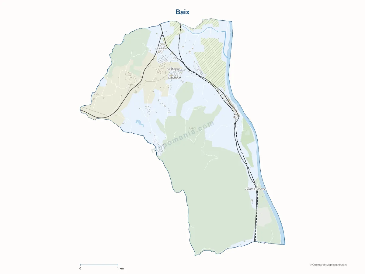Carte de Baix à personnaliser