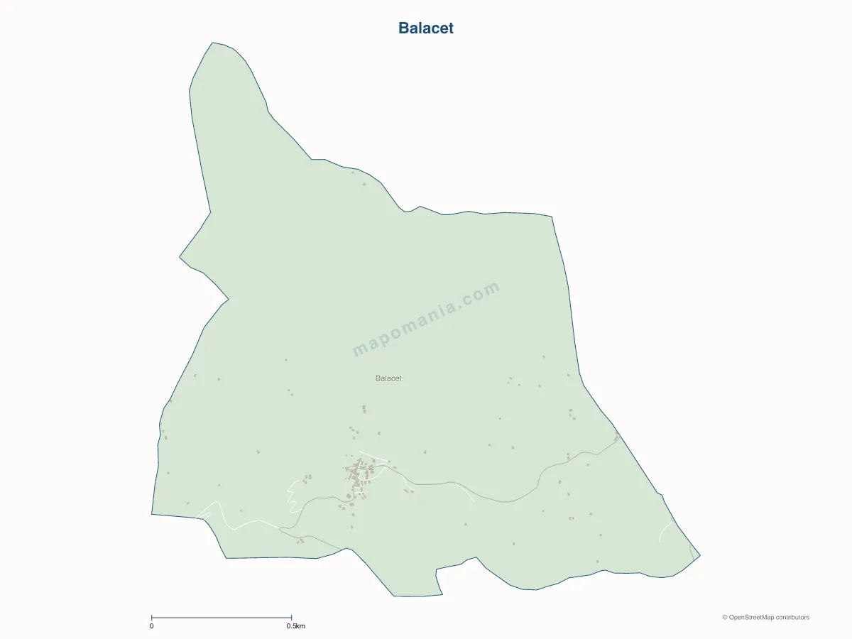 Carte de Balacet à personnaliser