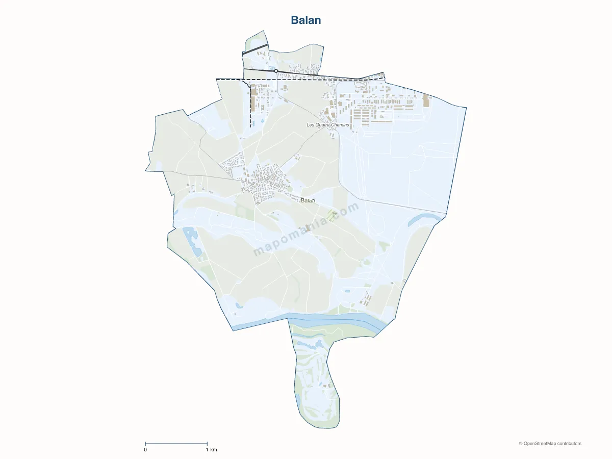 Carte de Balan à personnaliser