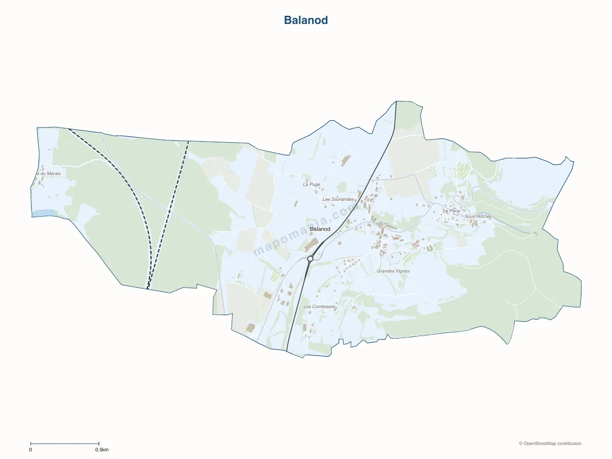Carte de Balanod à personnaliser