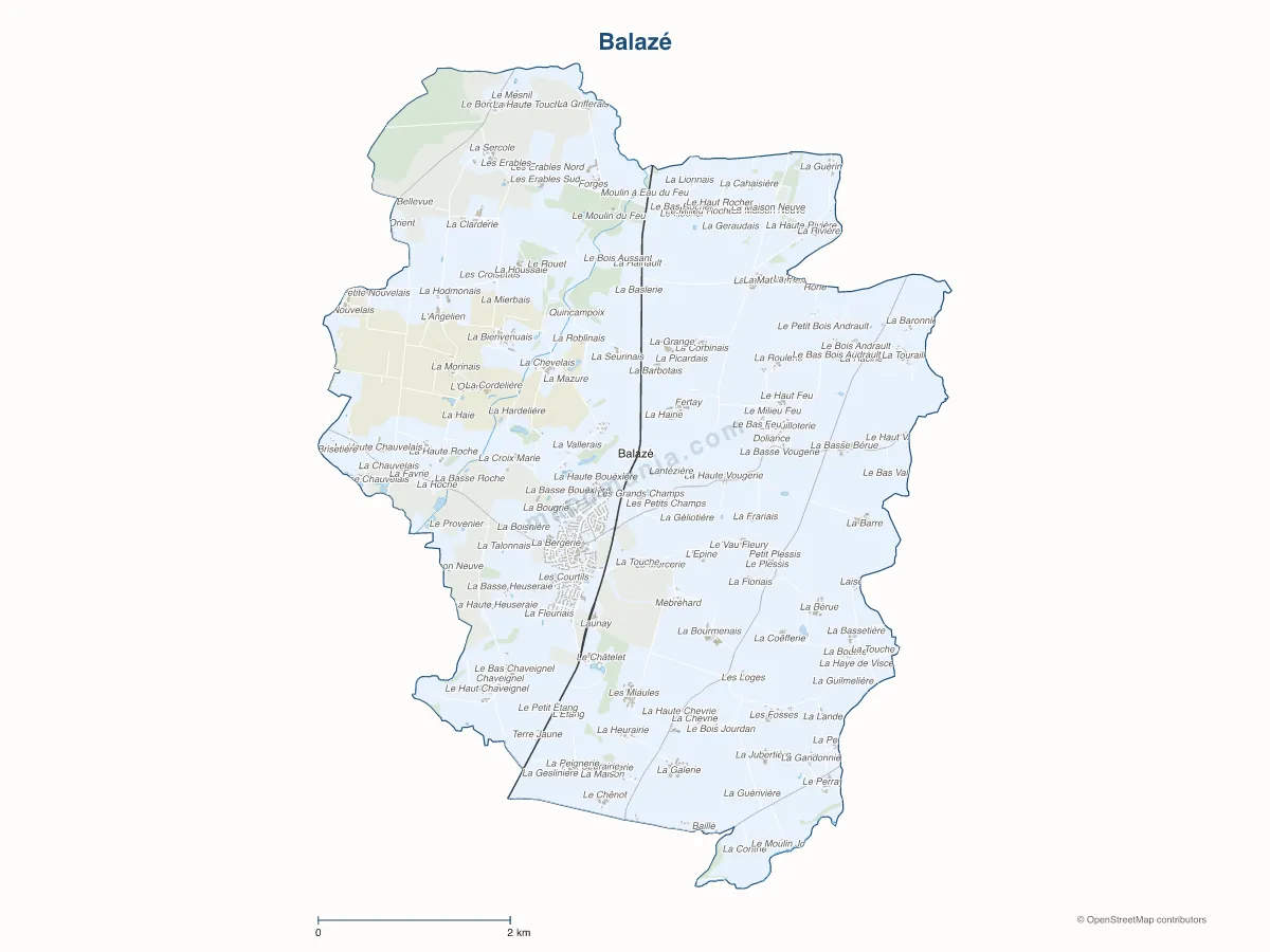 Carte de Balazé à personnaliser