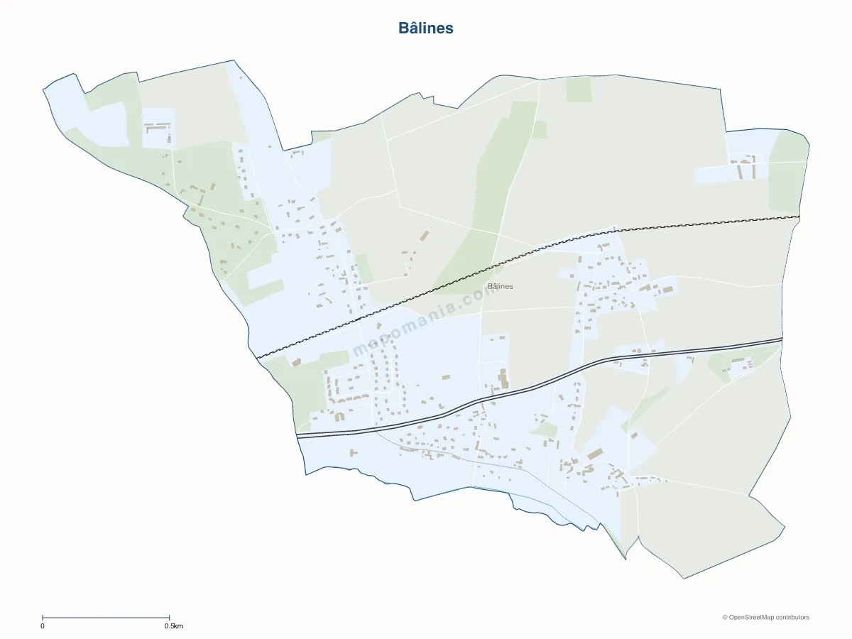 Carte de Bâlines à personnaliser