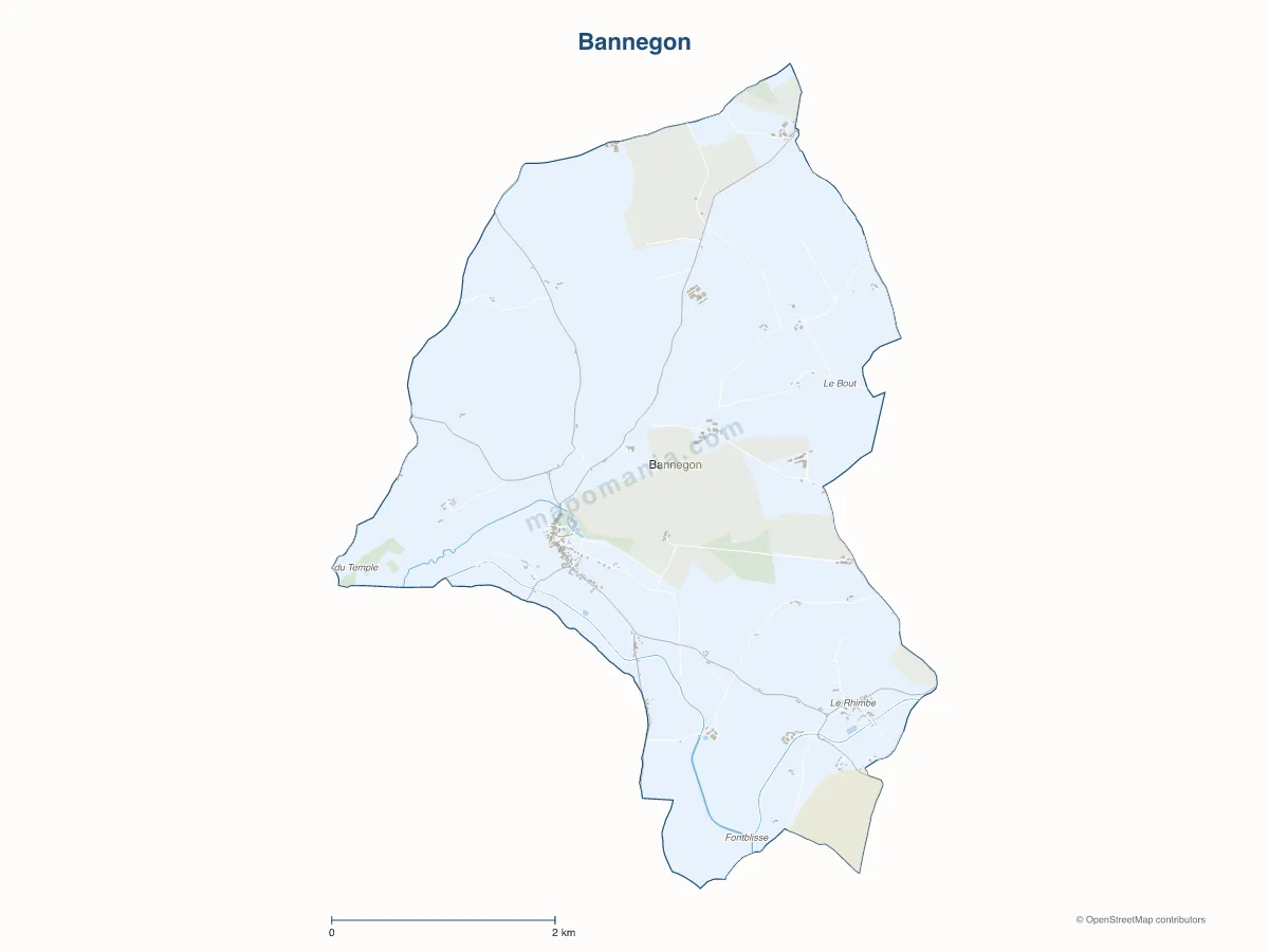 Carte de Bannegon à personnaliser