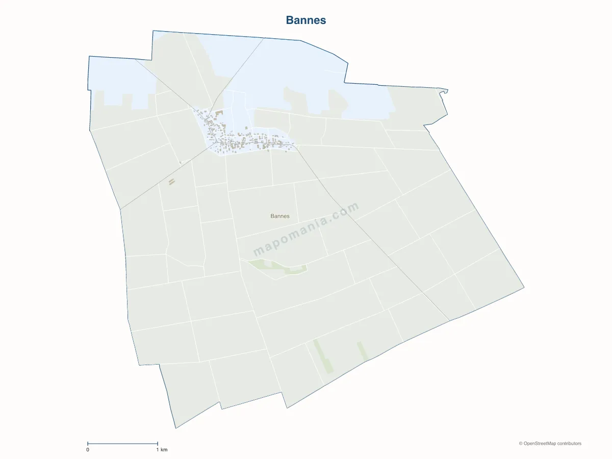 Carte de Bannes à personnaliser