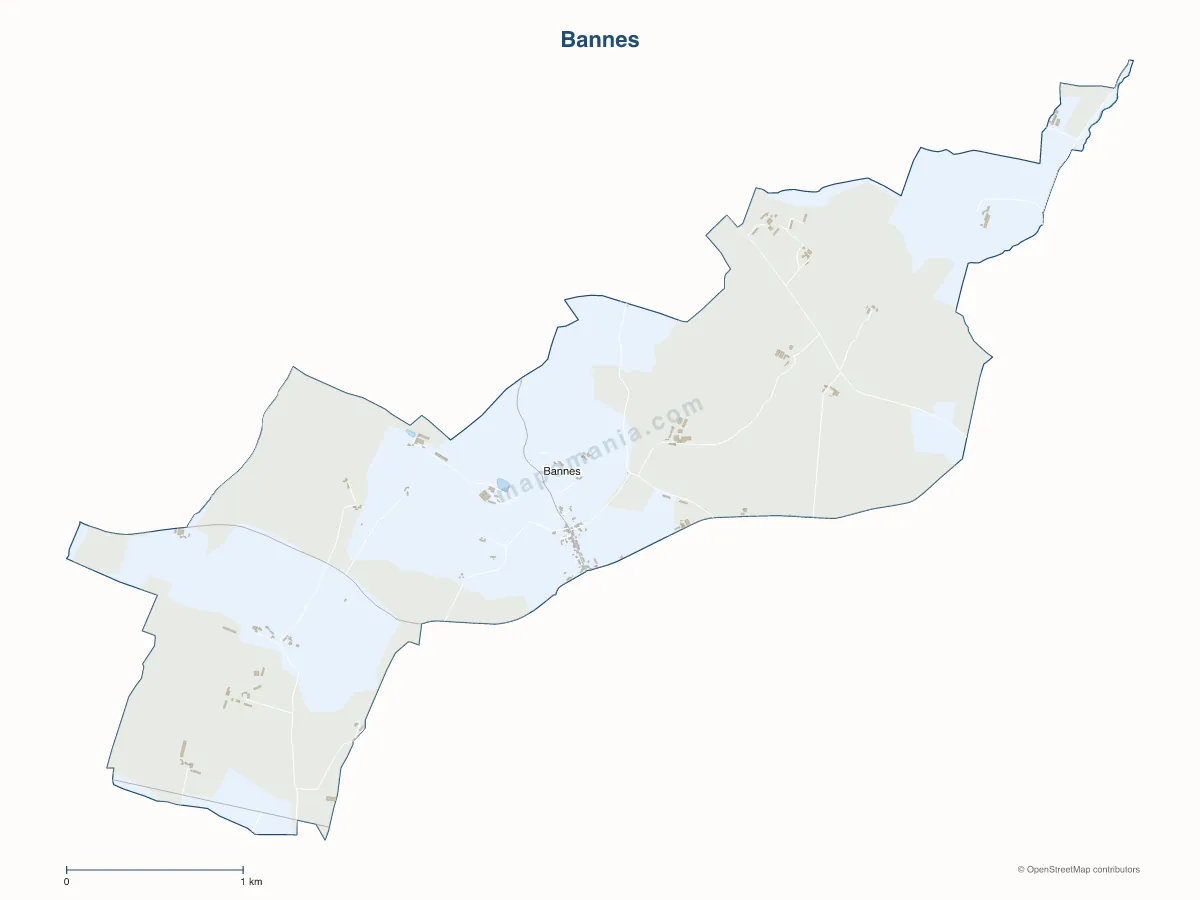 Carte de Bannes à personnaliser